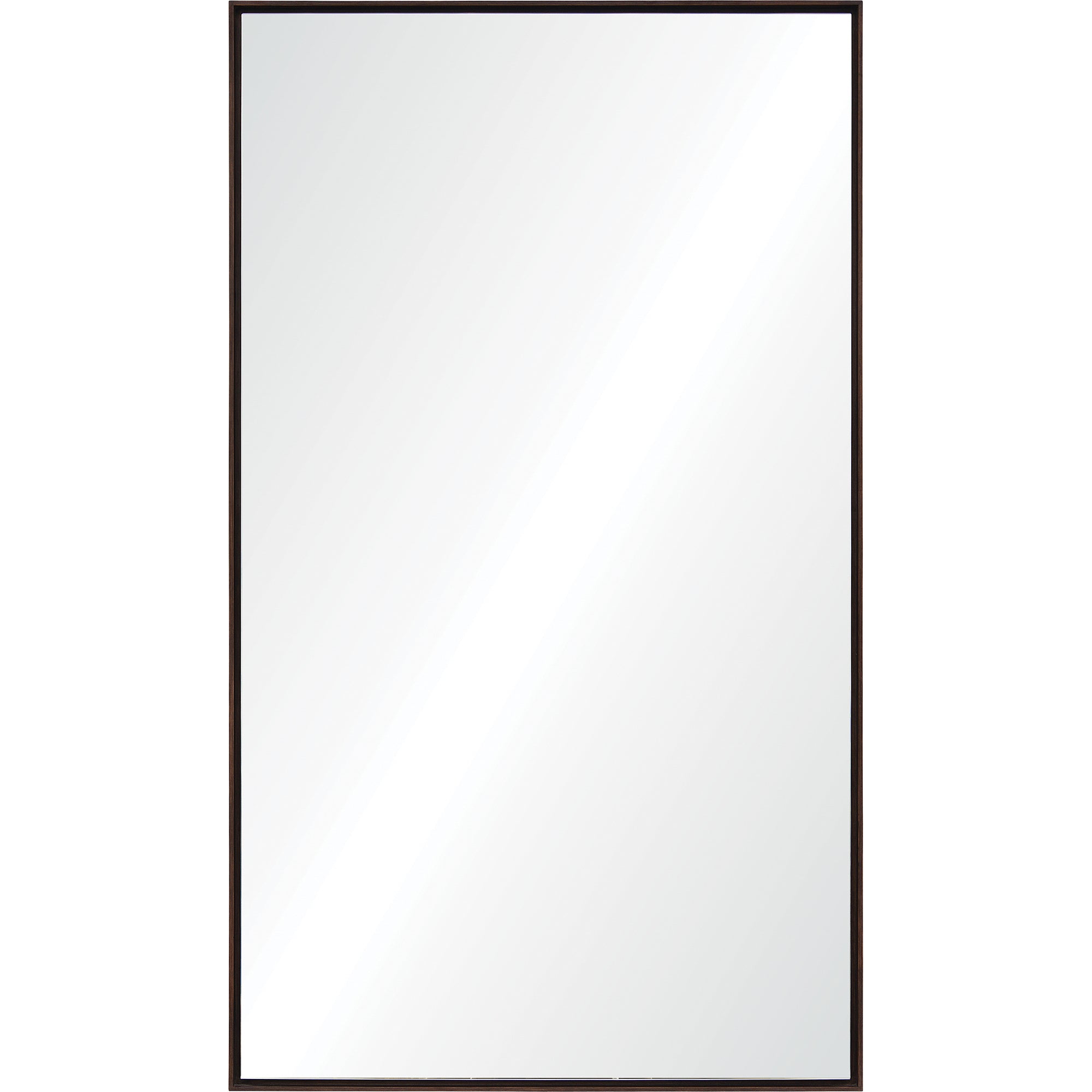 Anjalina 83" Tall Rectangle Full Length Mirror, Brown-Full Length Mirror-DECOROLALA