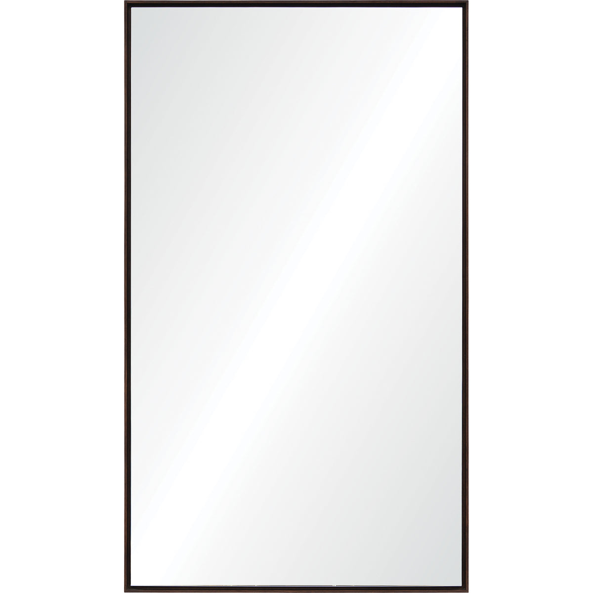 Anjalina 83" Tall Rectangle Full Length Mirror, Brown-Full-Length Mirrors-DECOROLALA