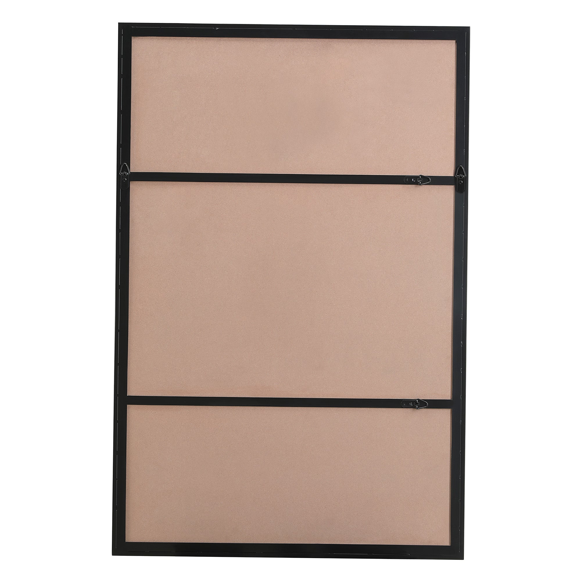 Annalise 45" Tall Rectangle Wall Mirror, Black-Mirror-DECOROLALA