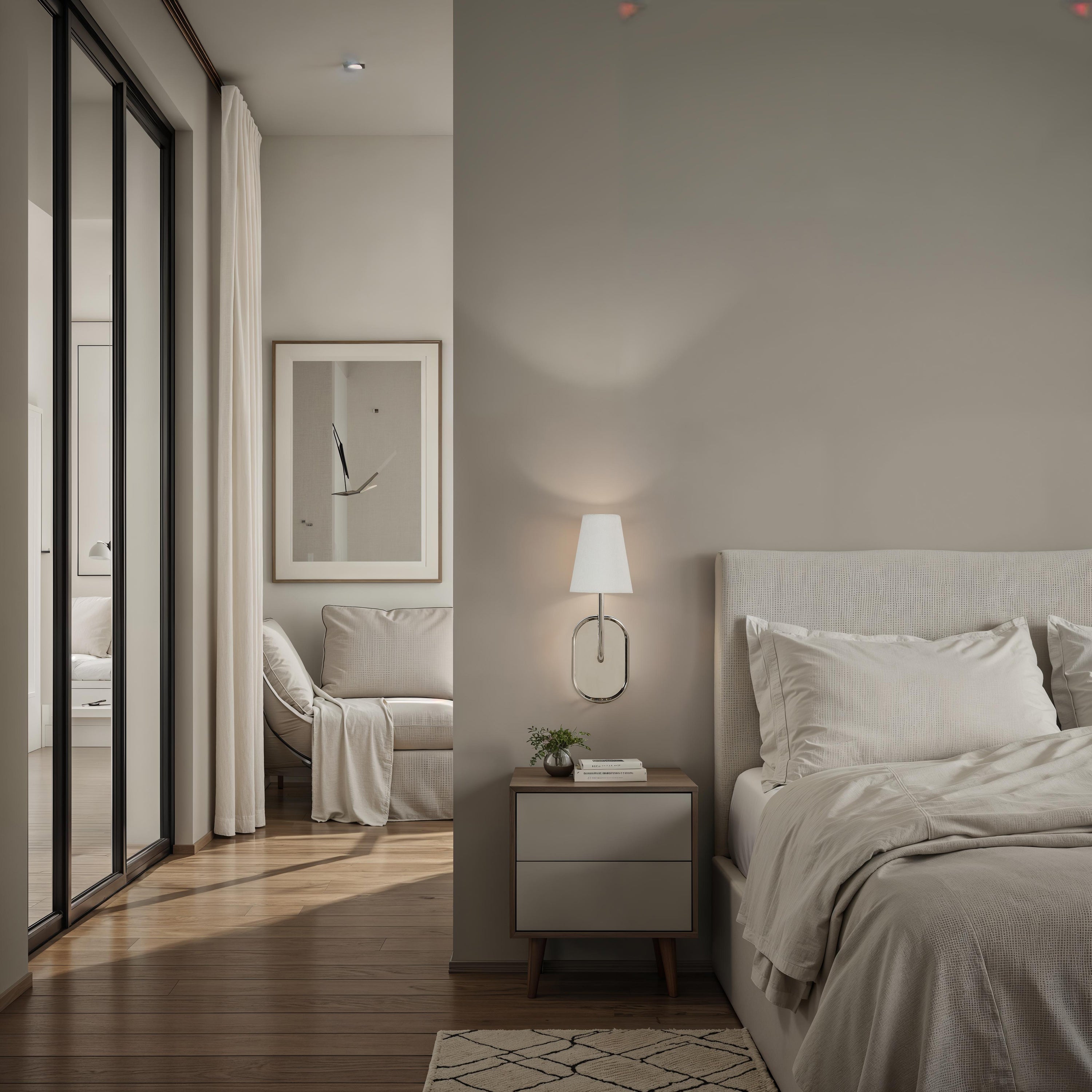 Annona 15.75" Height Wall Sconces, Polished Nickel-Wall Sconce-DECOROLALA