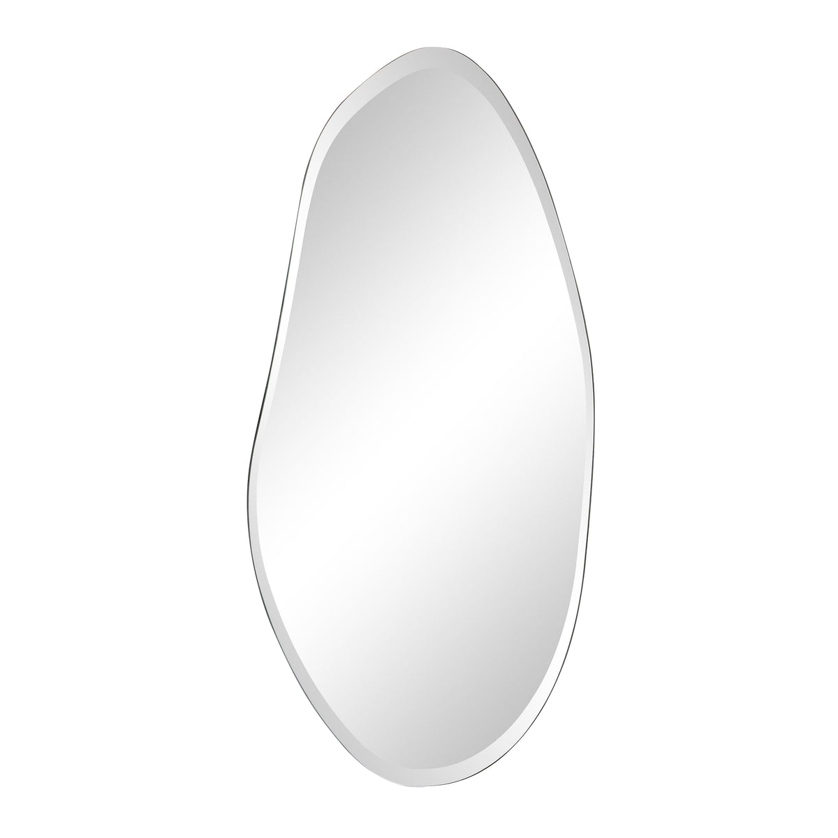 Anogia 40" H x 22" W Wall Mirror, Grey-Mirrors-DECOROLALA