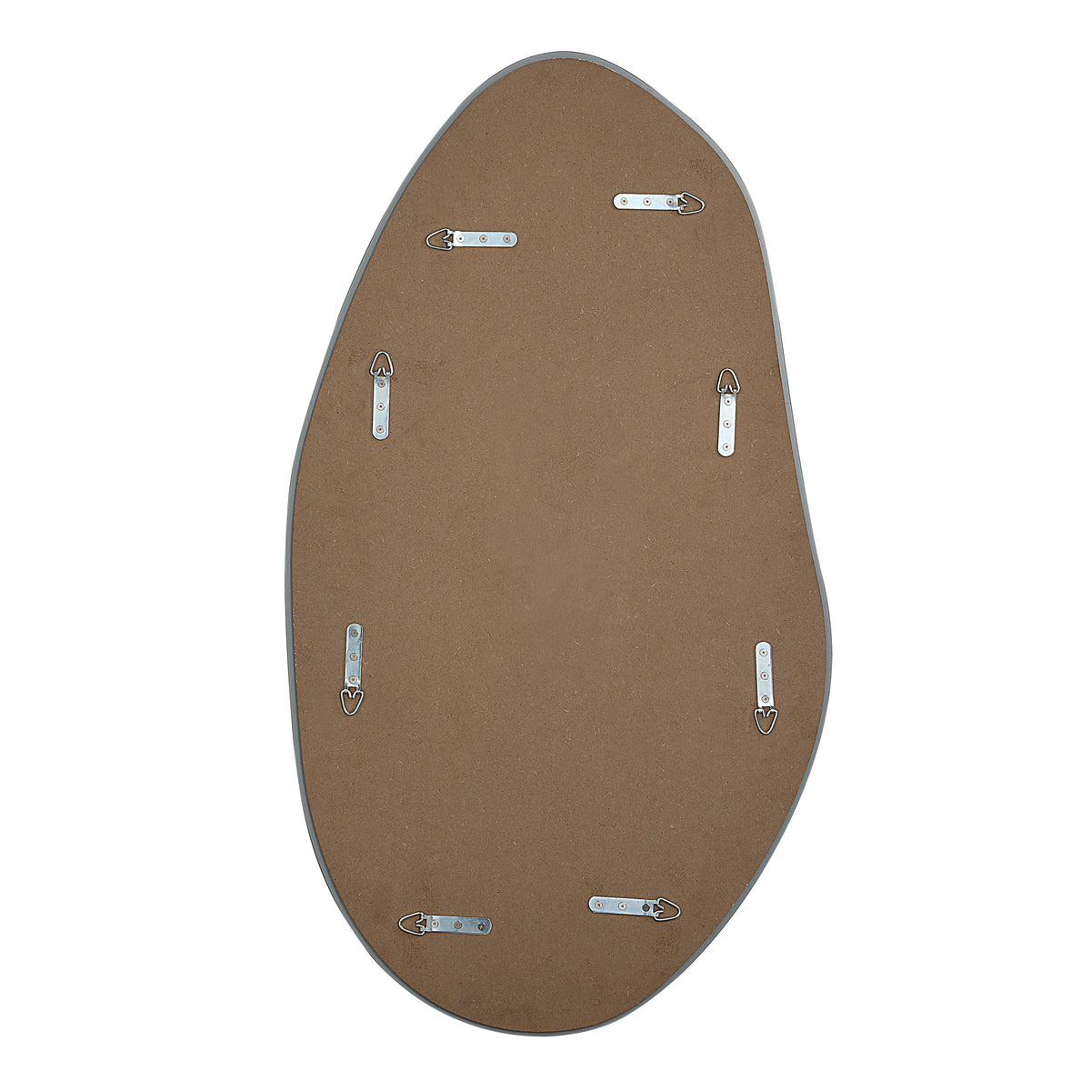 Anogia 40" H x 22" W Wall Mirror, Grey-Mirrors-DECOROLALA