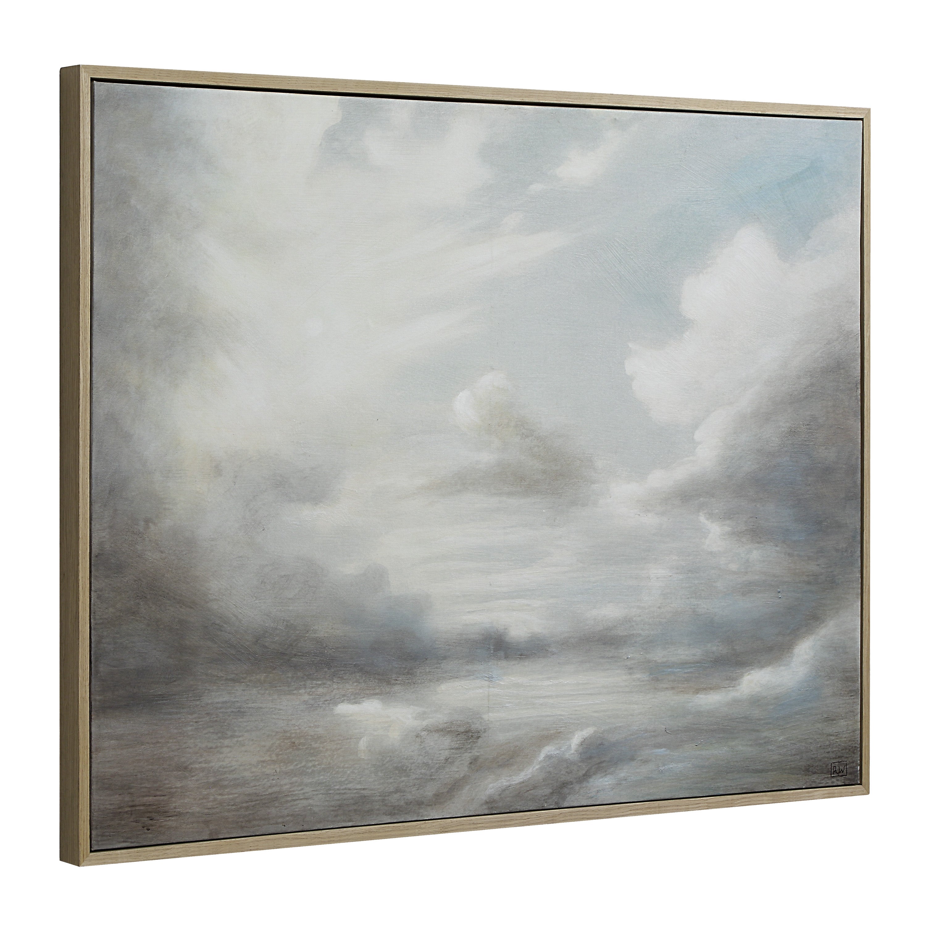 Anse 36" H x 48" W Canvas Art, White-Canvas Art-DECOROLALA