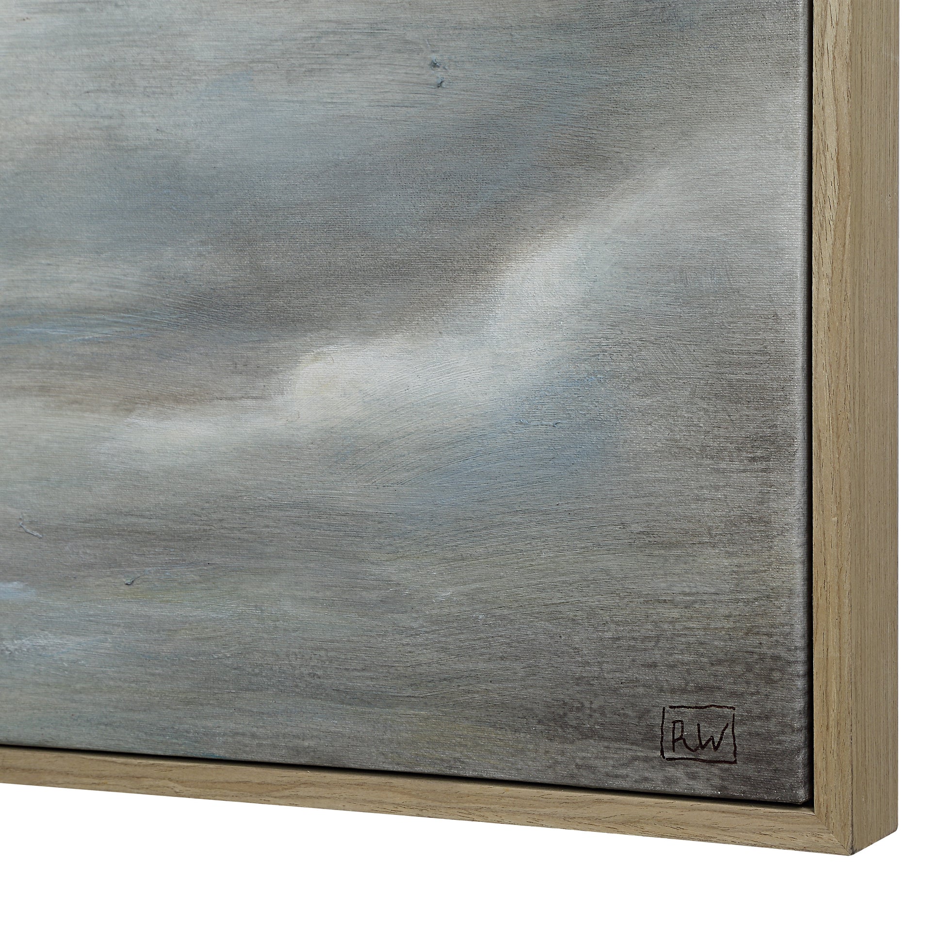 Anse 36" H x 48" W Canvas Art, White-Canvas Art-DECOROLALA