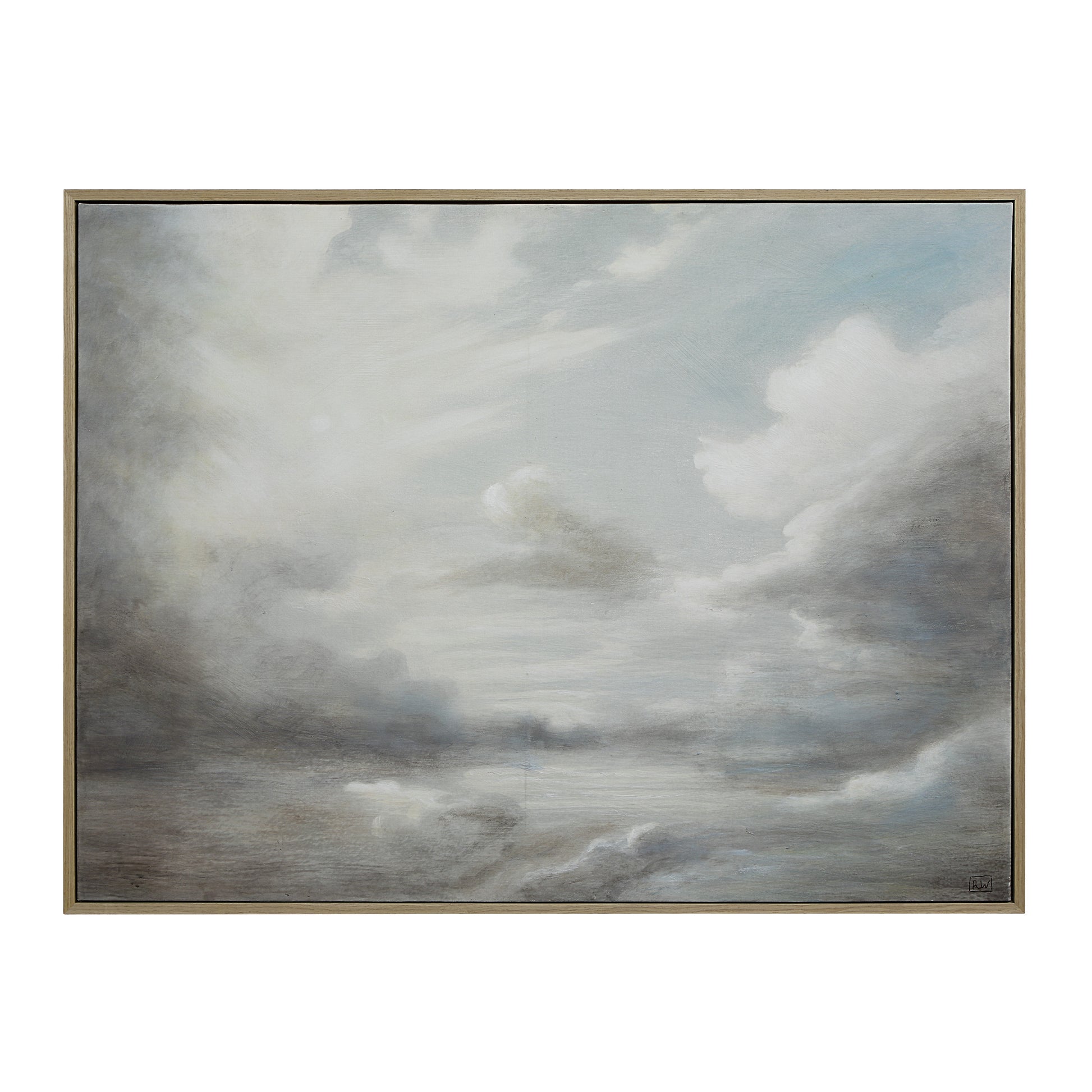 Anse 36" H x 48" W Canvas Art, White-Canvas Art-DECOROLALA