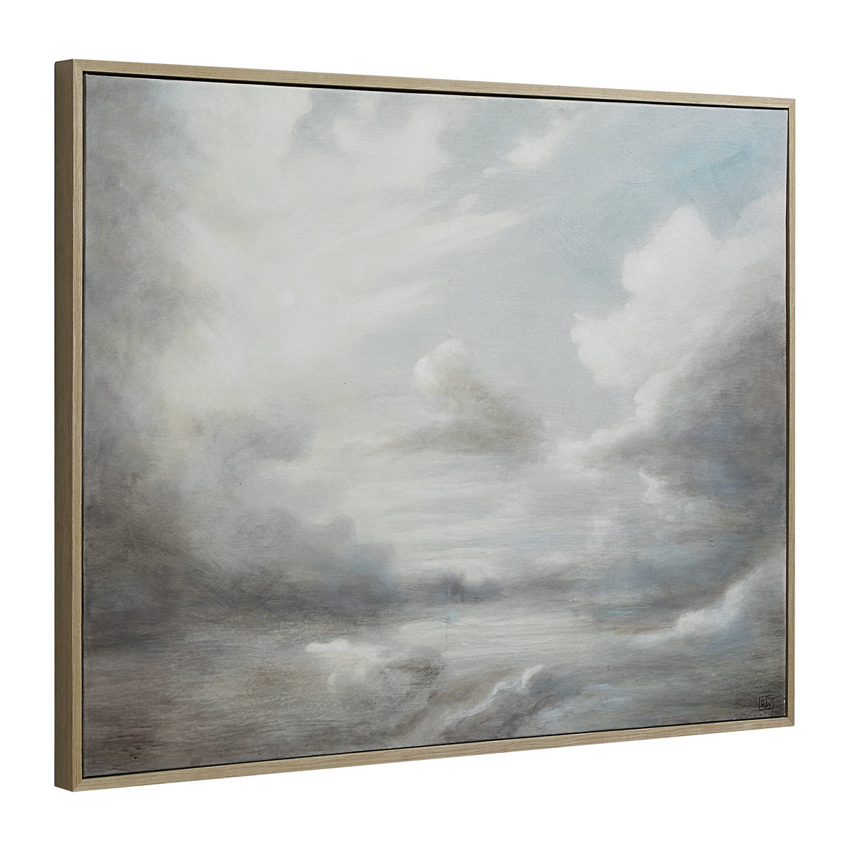 Anse 36" H x 48" W Canvas Art, White-Canvas Prints-DECOROLALA