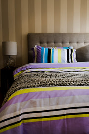 Antigua Queen Size Reversible Cotton 6 pc Duvet Cover Set-Bedding-DECOROLALA