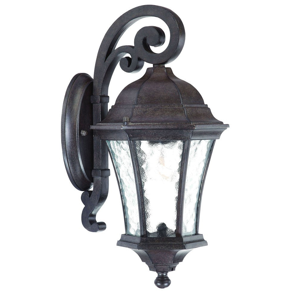 Antique Black Tapered Hanging Lantern Wall Light-Outdoor Lighting-DECOROLALA