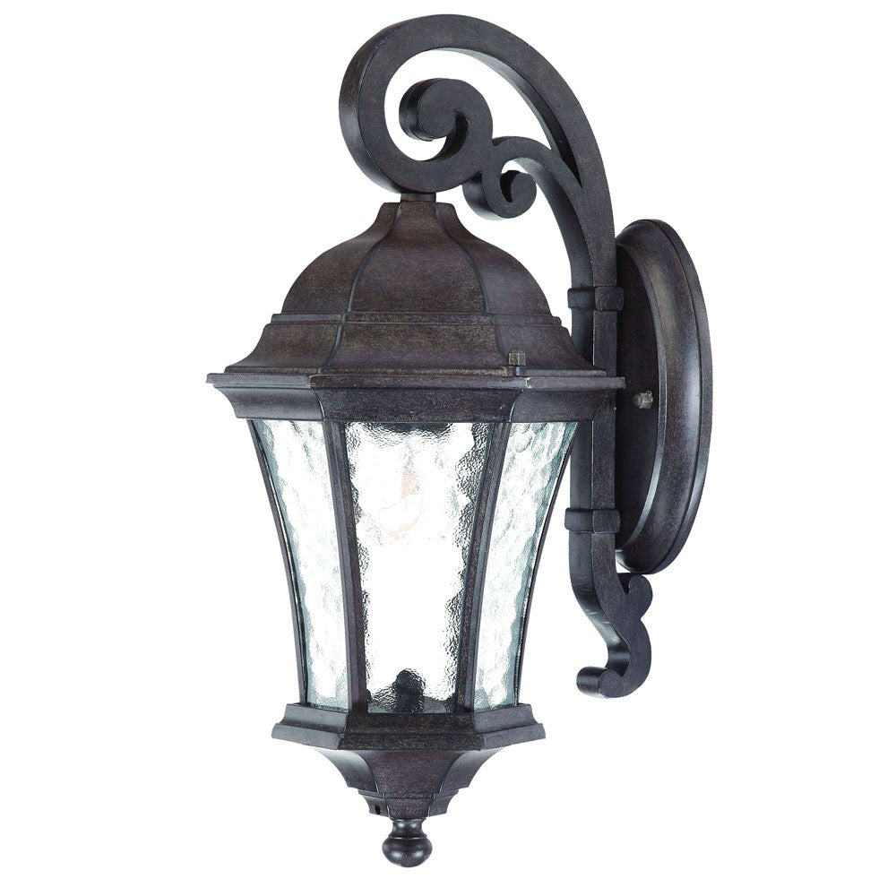Antique Black Tapered Hanging Lantern Wall Light-Outdoor Lighting-DECOROLALA