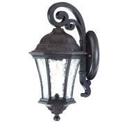 Antique Black Tapered Hanging Lantern Wall Light-Outdoor Lighting-DECOROLALA