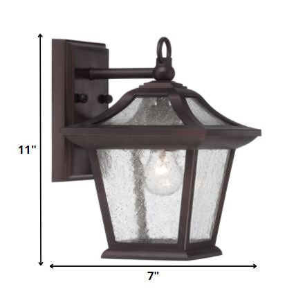 Antique Bronze Birdhouse Shape Outdoor Wall Light-Outdoor Lighting-DECOROLALA