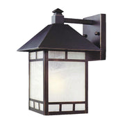 Antique Bronze Frosted Glass Lantern Wall Light-Outdoor Lighting-DECOROLALA