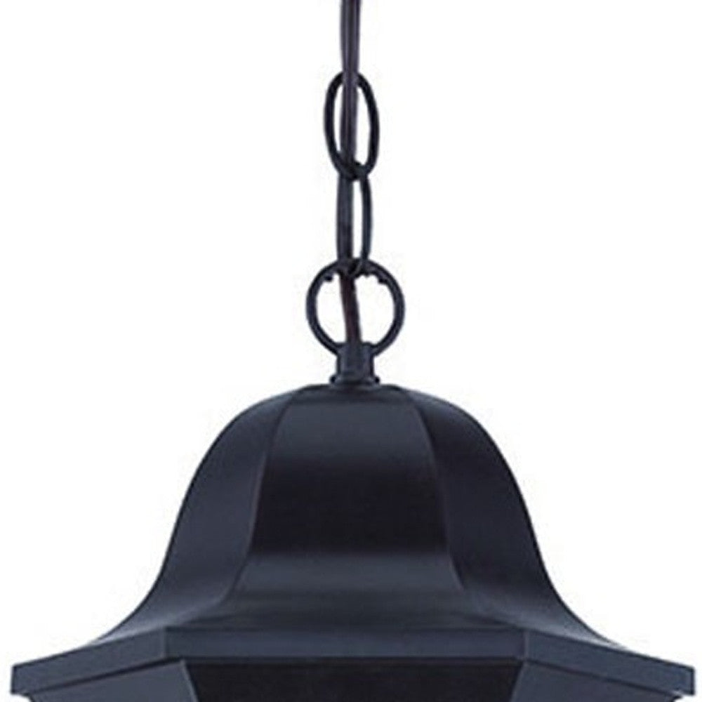 Antique Bronze Geometric Glass Hanging Light-Outdoor Lighting-DECOROLALA