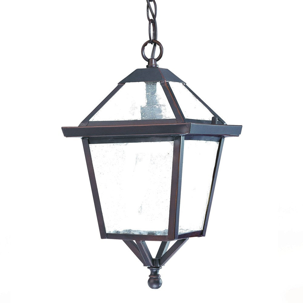 Antique Bronze Glass Hanging Lantern Light-Outdoor Lighting-DECOROLALA
