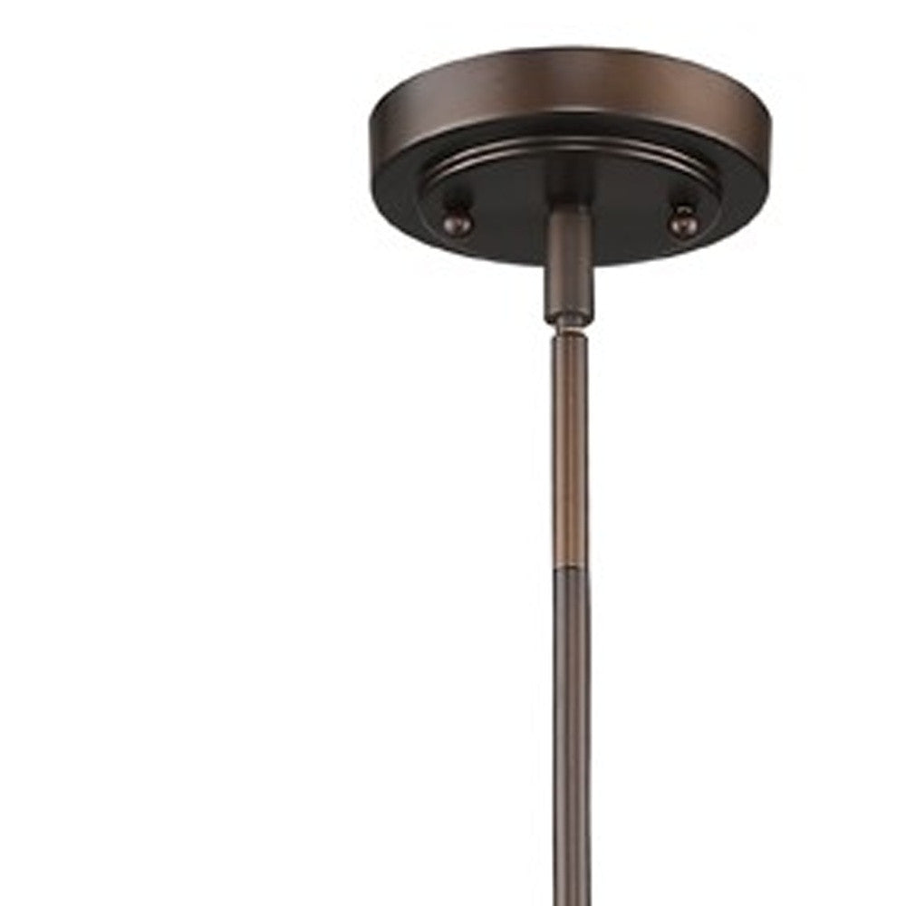 Antique Bronze Hanging Light with Dome Shade-Chandeliers-DECOROLALA