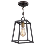 Antique Bronze Metal Tapered Hanging Light-Chandeliers-DECOROLALA
