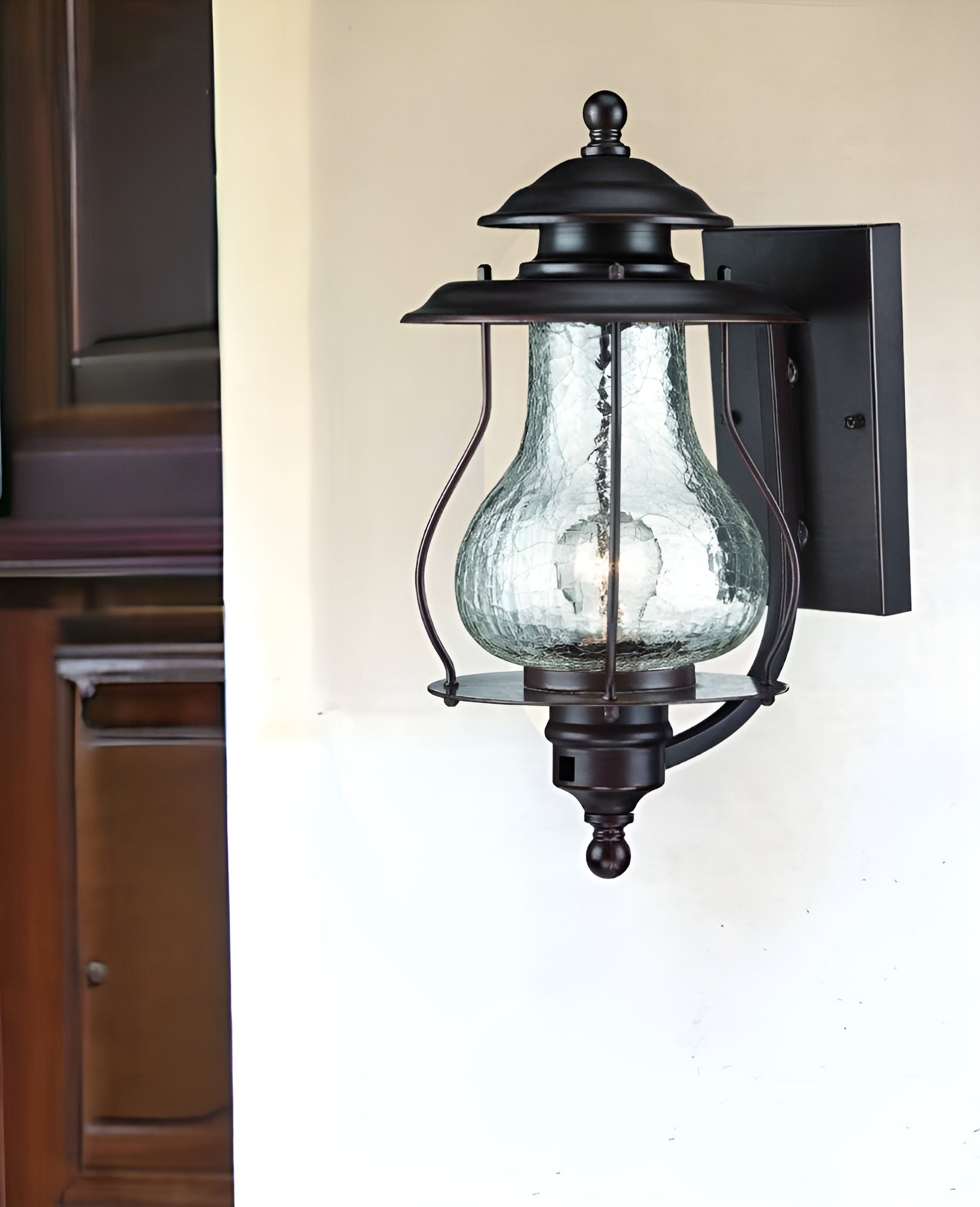 Antique Bronze Oil Lantern Hanging Light-Outdoor Lighting-DECOROLALA