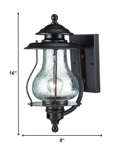 Antique Bronze Oil Lantern Hanging Light-Outdoor Lighting-DECOROLALA