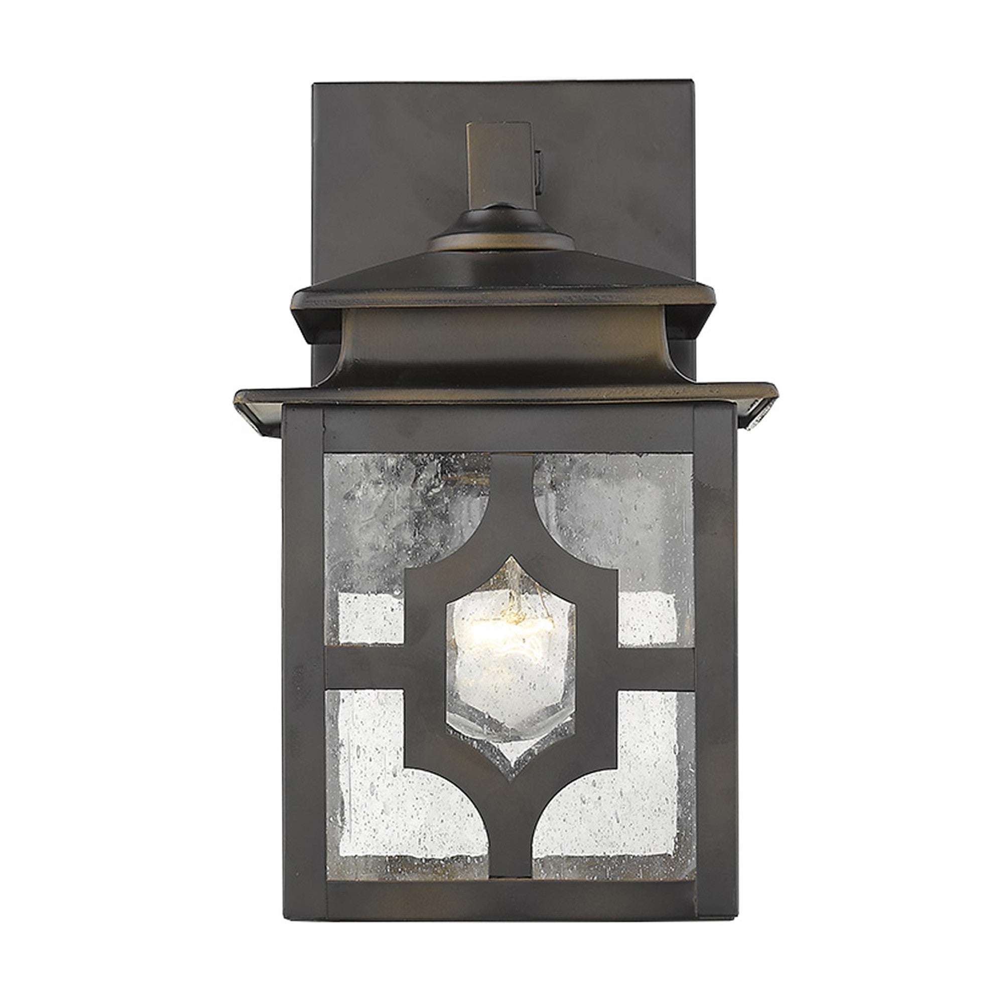 Antique Bronze Outdoor Lantern Wall Light-Outdoor Lighting-DECOROLALA