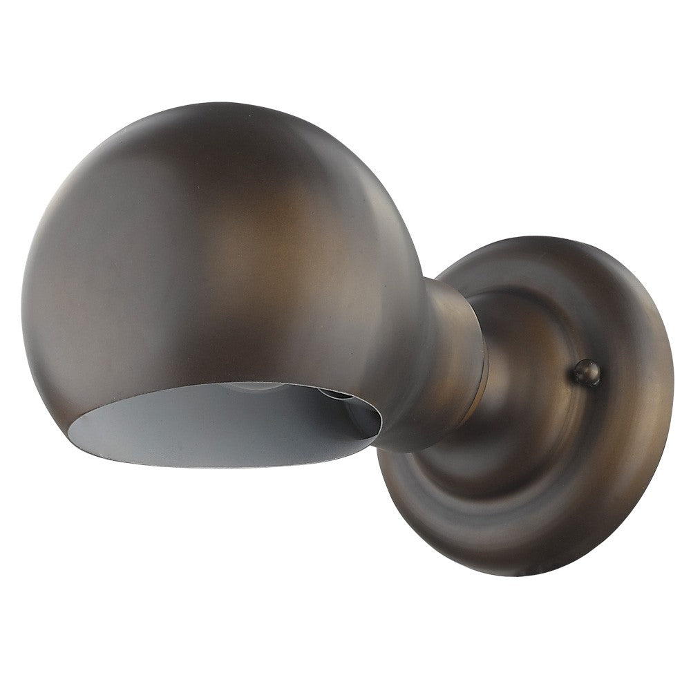Antique Bronze Rounded Wall Sconce-Outdoor Lighting-DECOROLALA