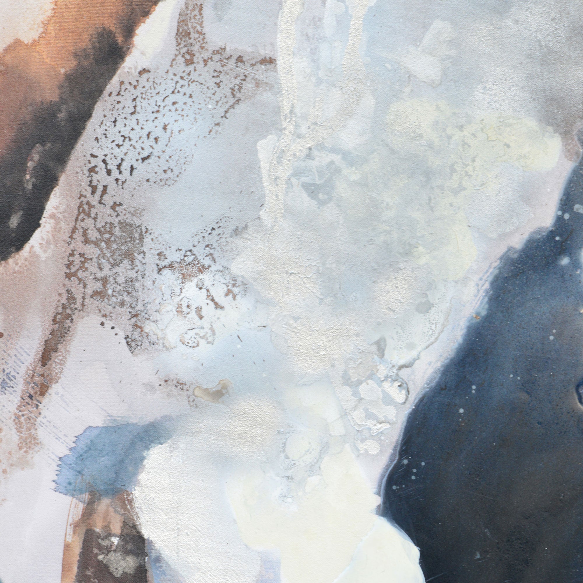 Antofalla 36" Wide Canvas Art, Blue-Canvas Art-DECOROLALA