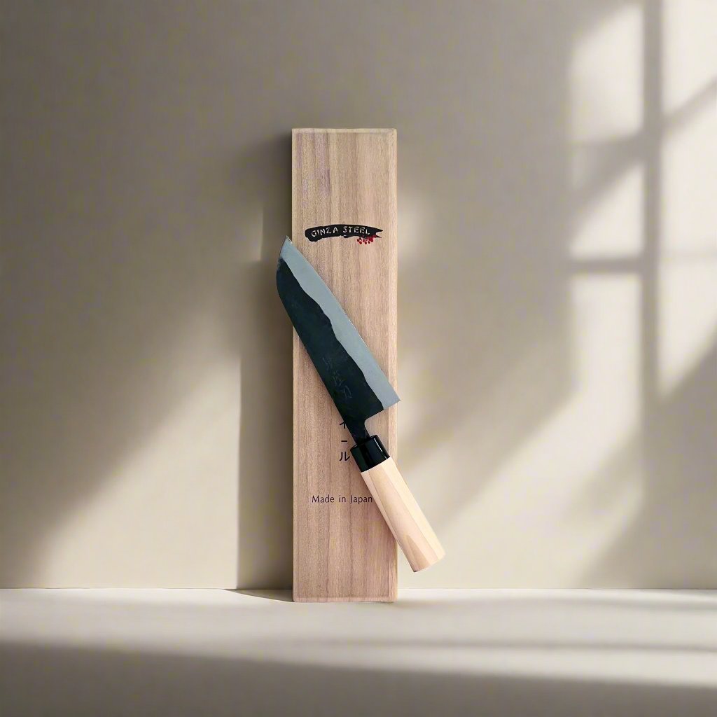 Aogami 165 | Santoku Knife 165mm Blue#2 Soft iron Blade | Made in Japan-Santoku-DECOROLALA