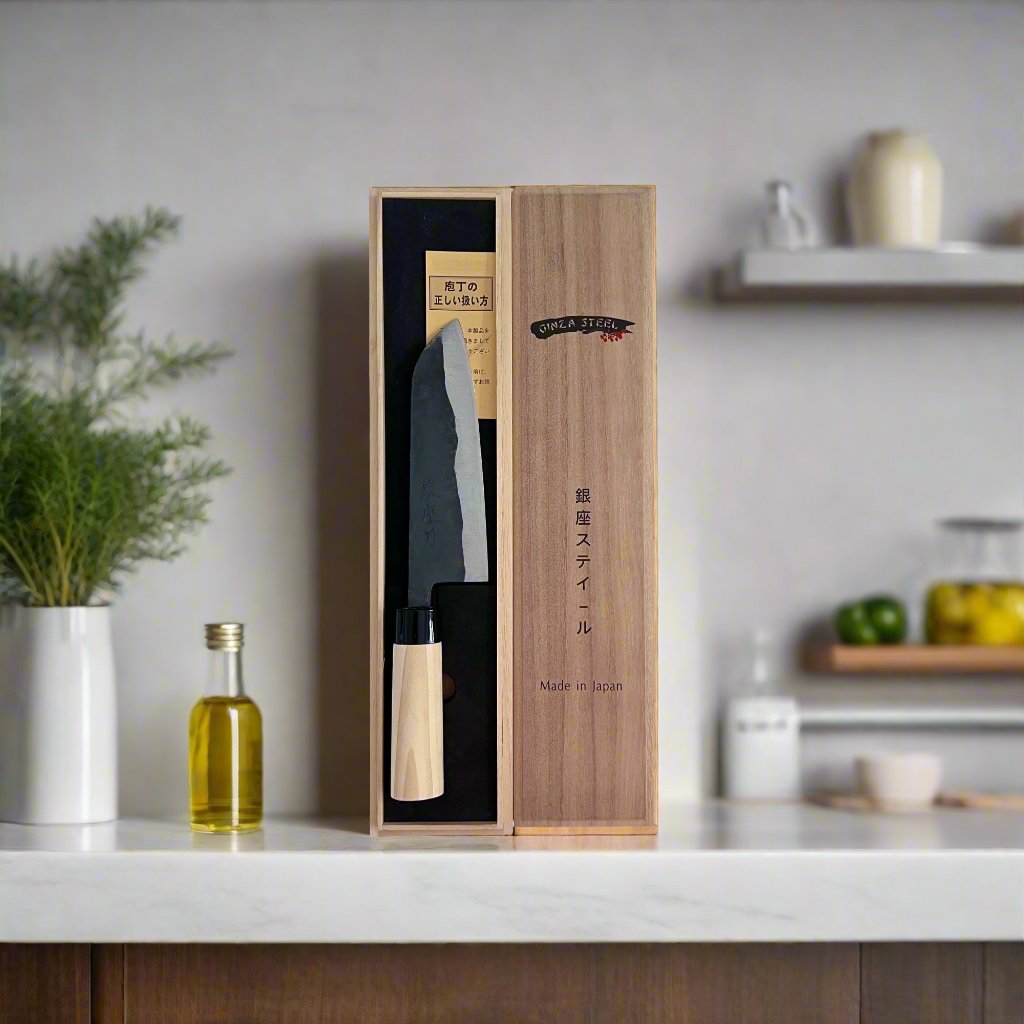 Aogami 165 | Santoku Knife 165mm Blue#2 Soft iron Blade | Made in Japan-Santoku-DECOROLALA