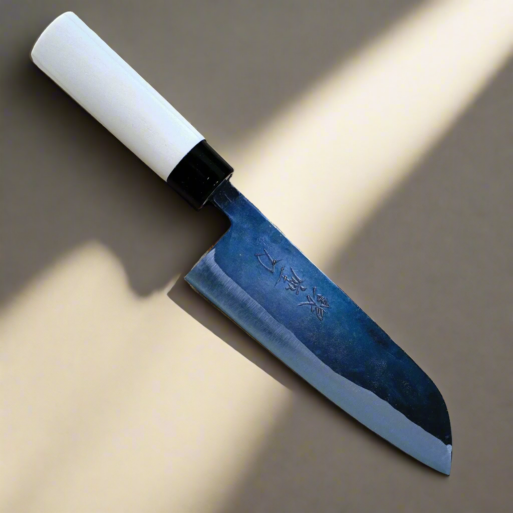 Aogami 165 | Santoku Knife 165mm Blue#2 Soft iron Blade | Made in Japan-Santoku-DECOROLALA