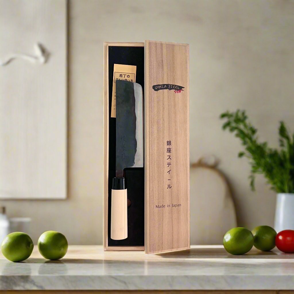 Aogami 166 | Nakiri Knife 165mm Blue#2 Soft iron Blade | Made in Japan-Nakiri-DECOROLALA