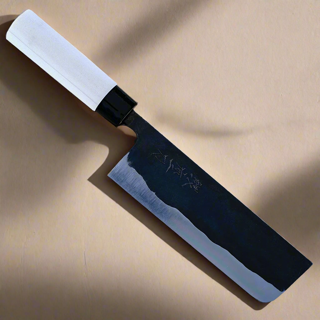 Aogami 166 | Nakiri Knife 165mm Blue#2 Soft iron Blade | Made in Japan-Nakiri-DECOROLALA