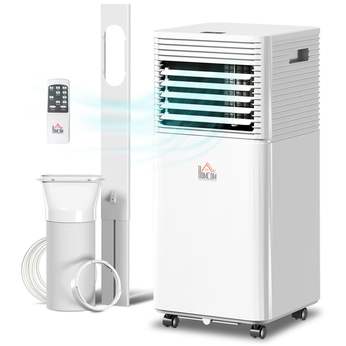 Aosom 10000 BTU Portable Air Conditioner - White 4-in-1 AC Unit-Air Conditioner-DECOROLALA