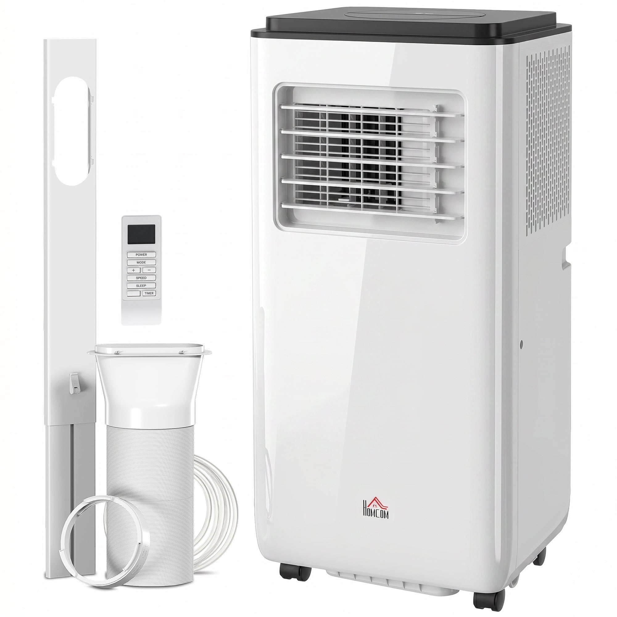 Aosom 10,000 BTU Portable Air Conditioner - White 440 Sq. Ft.-Air Conditioner-DECOROLALA