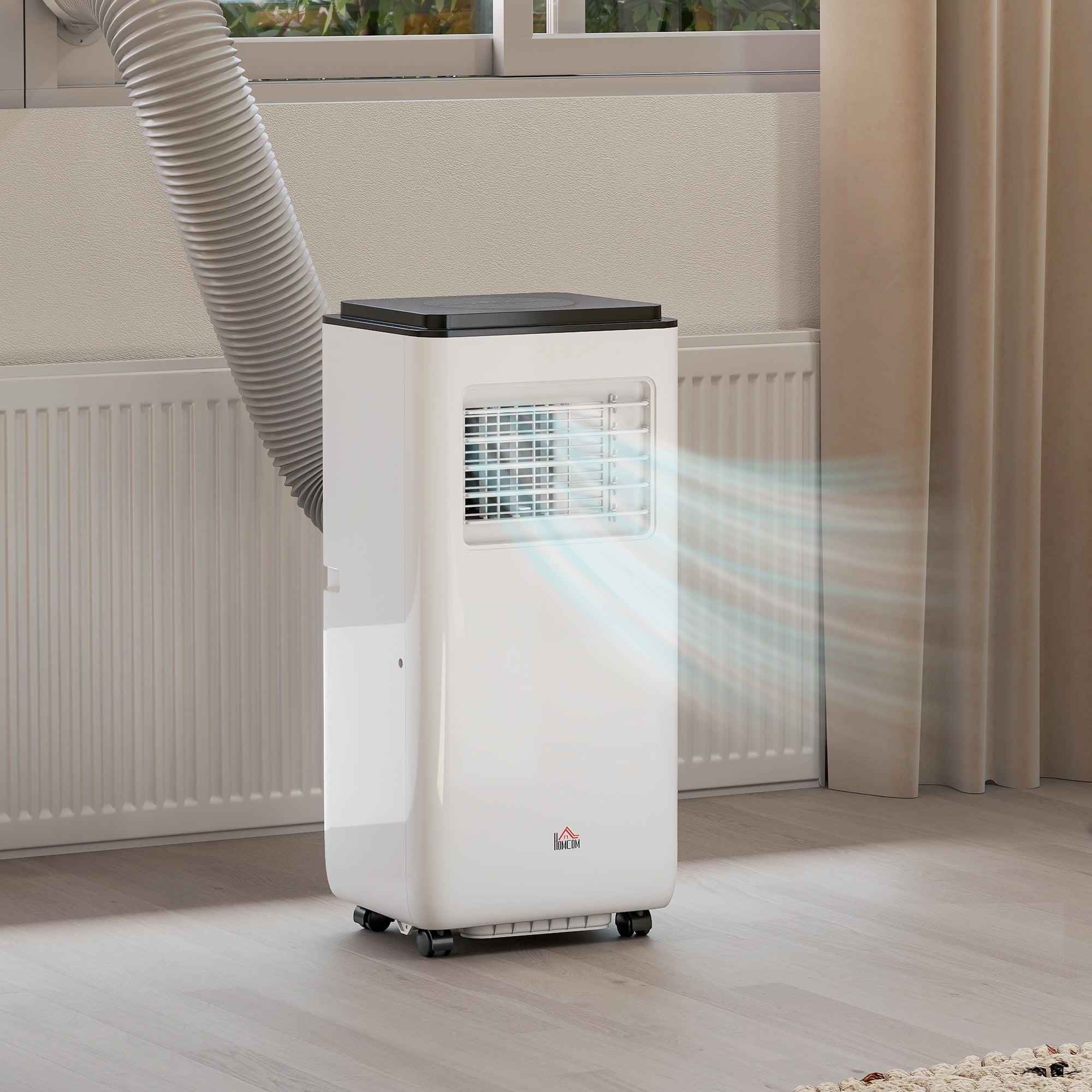 Aosom 10,000 BTU Portable Air Conditioner - White 440 Sq. Ft.-Air Conditioner-DECOROLALA