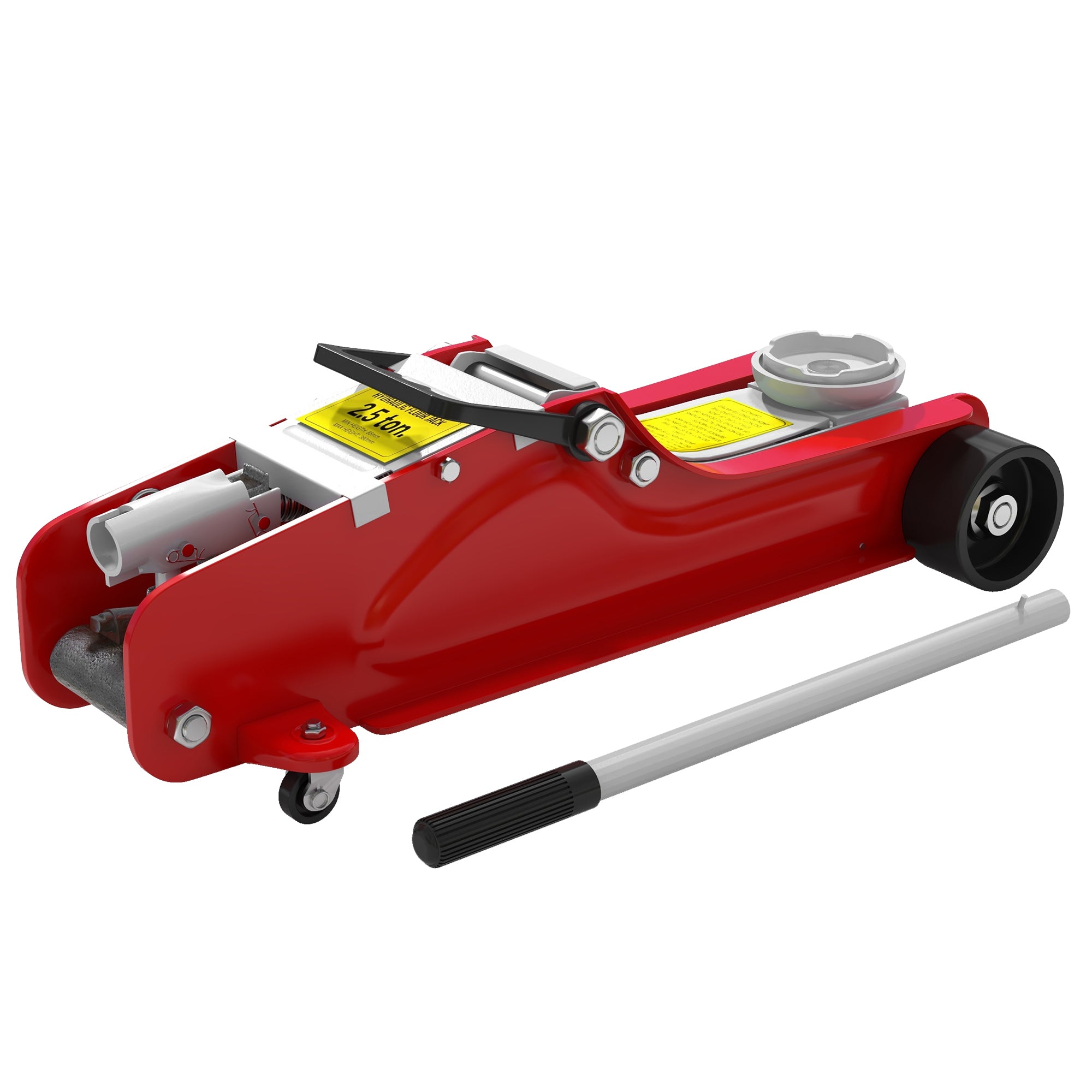 Aosom 2.5 Ton Low Profile Hydraulic Racing Floor Jack - Red-Home Improvement > Tools > Automotive-DECOROLALA