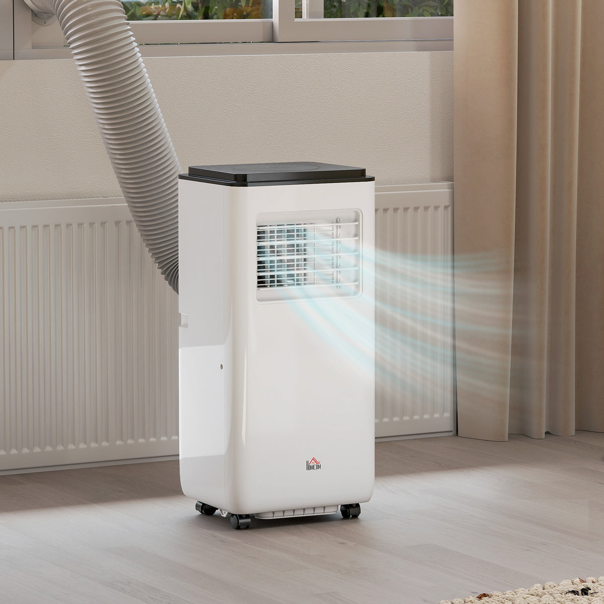Aosom 8,000 BTU Portable Air Conditioner - White 345 Sq. Ft.-Air Conditioner-DECOROLALA