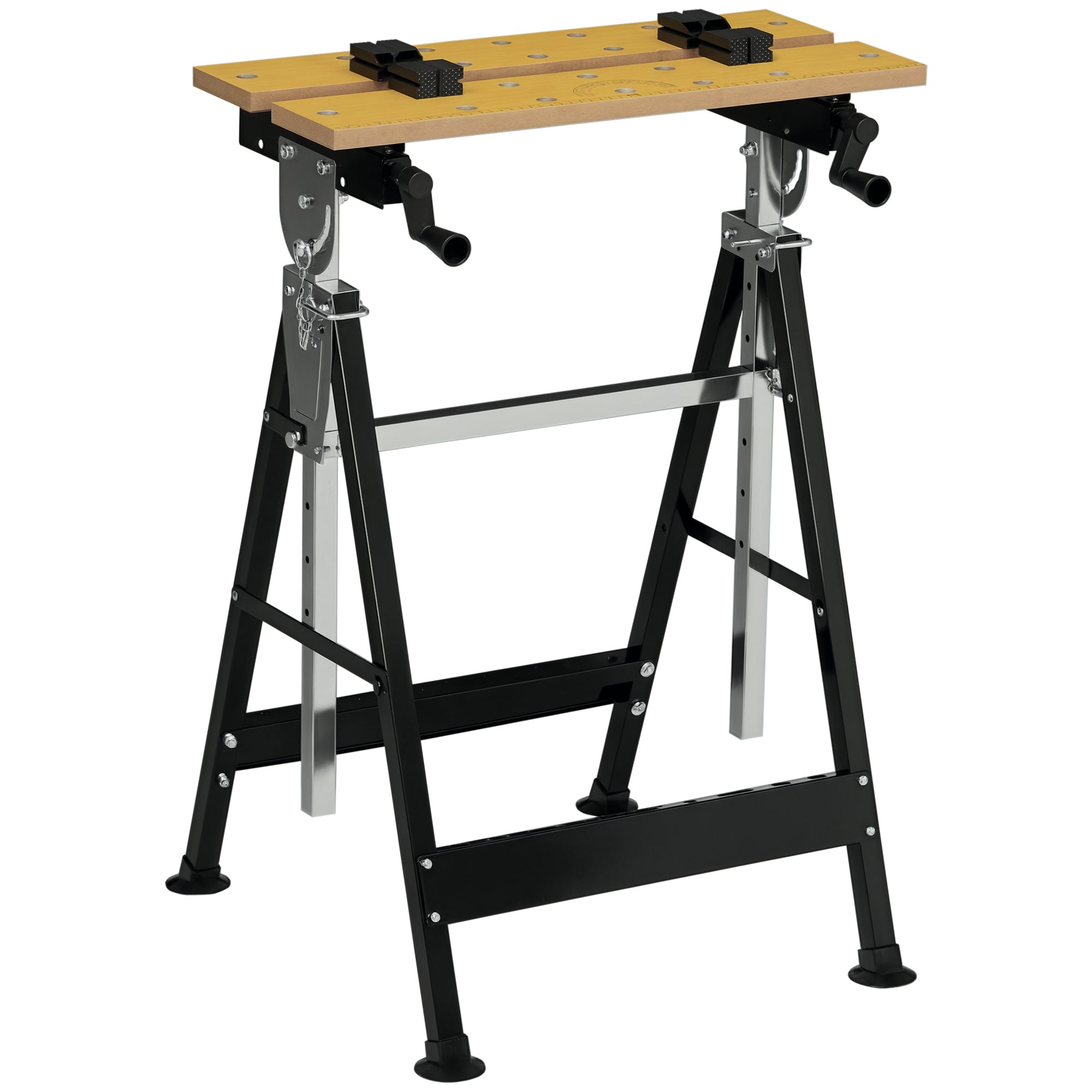 Aosom Adjustable Portable Workbench - 220lbs Capacity-Home Improvement > Tools > Tool Organizers-DECOROLALA