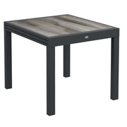 Aosom Extendable Dining Table - Grey Aluminum-DECOROLALA