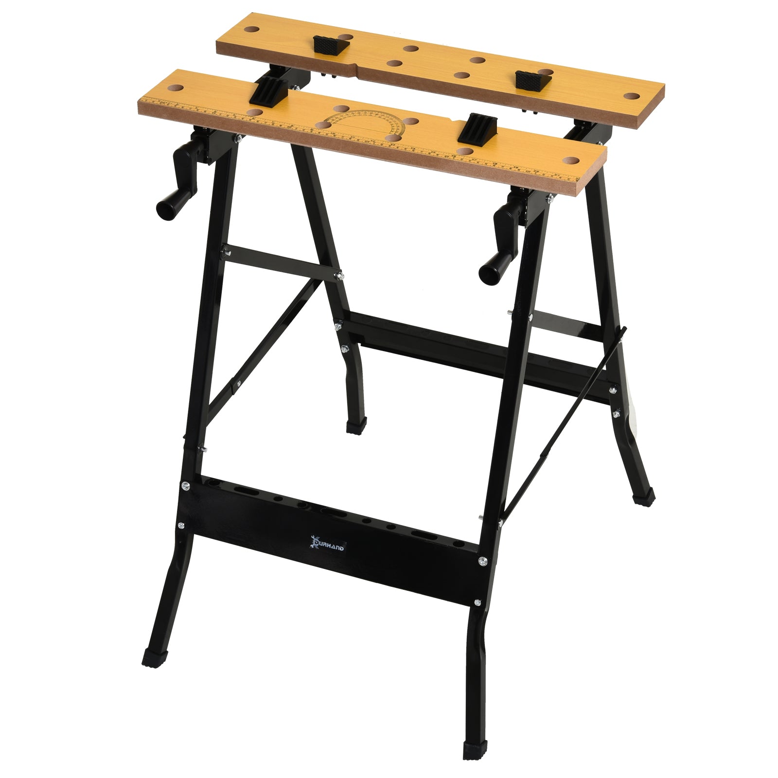 Aosom Foldable Work Bench - 220lbs Capacity Portable Sawhorse-Home Improvement > Tools > Tool Organizers-DECOROLALA