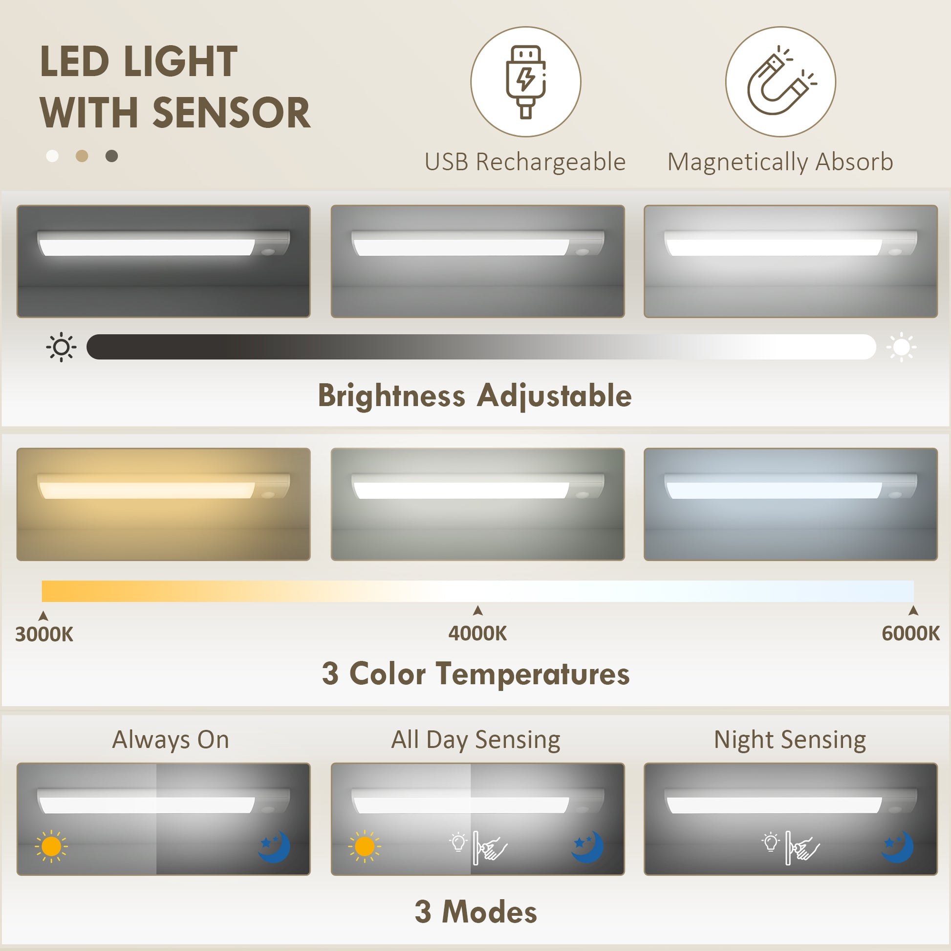 Aosom Kitchen Pantry Cabinet 71" Grey LED Lights-DECOROLALA