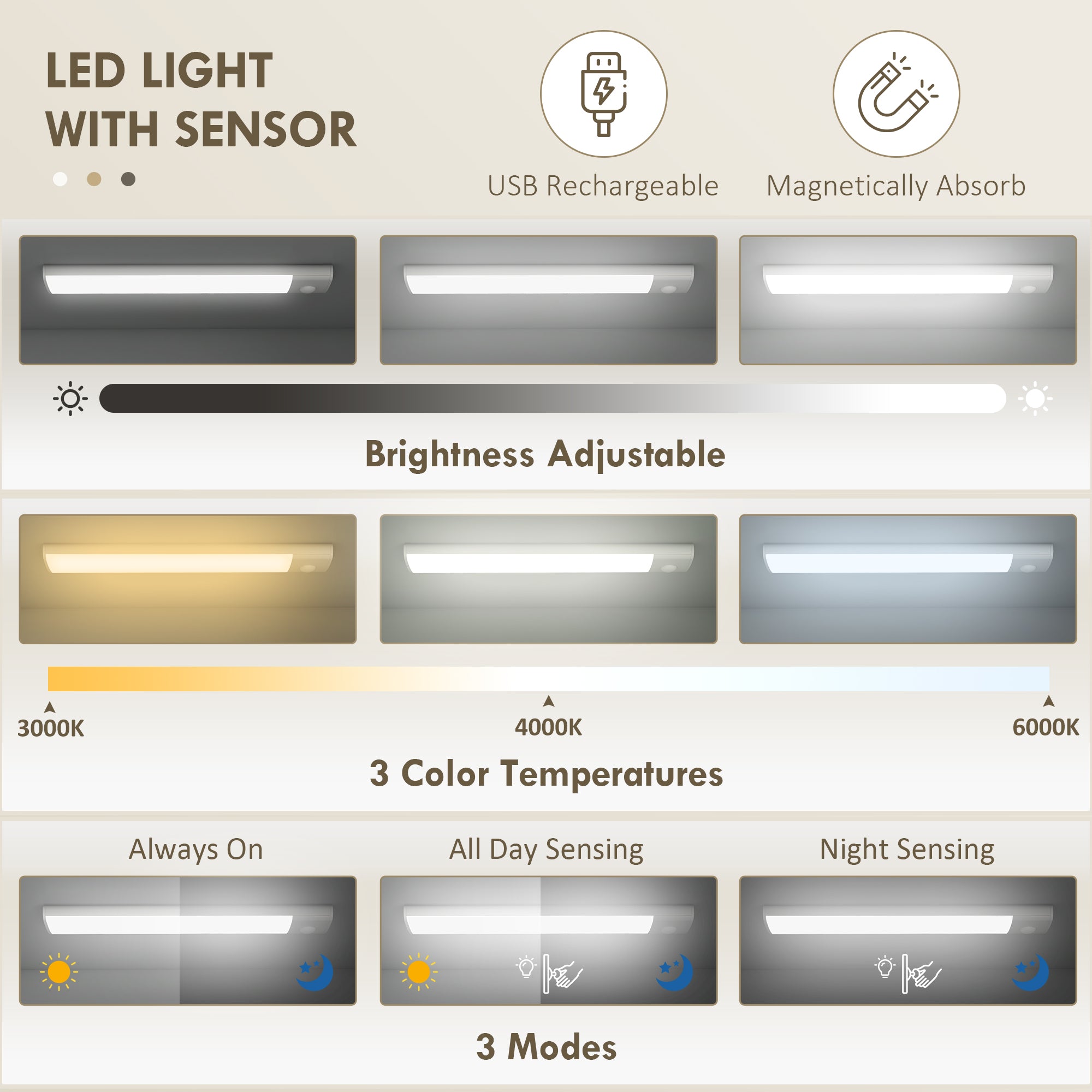 Aosom Kitchen Pantry Cabinet 71" Grey LED Lights-DECOROLALA