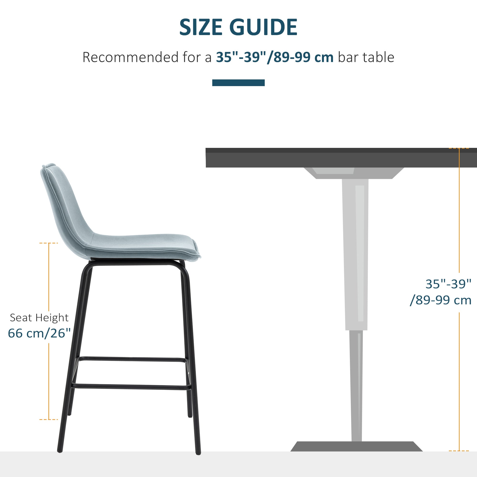 Aosom Set of 2 Upholstered Counter Height Bar Stools - Light Gray-Home Furnishings > Kitchen & Dining Furniture > Bar Stools-DECOROLALA