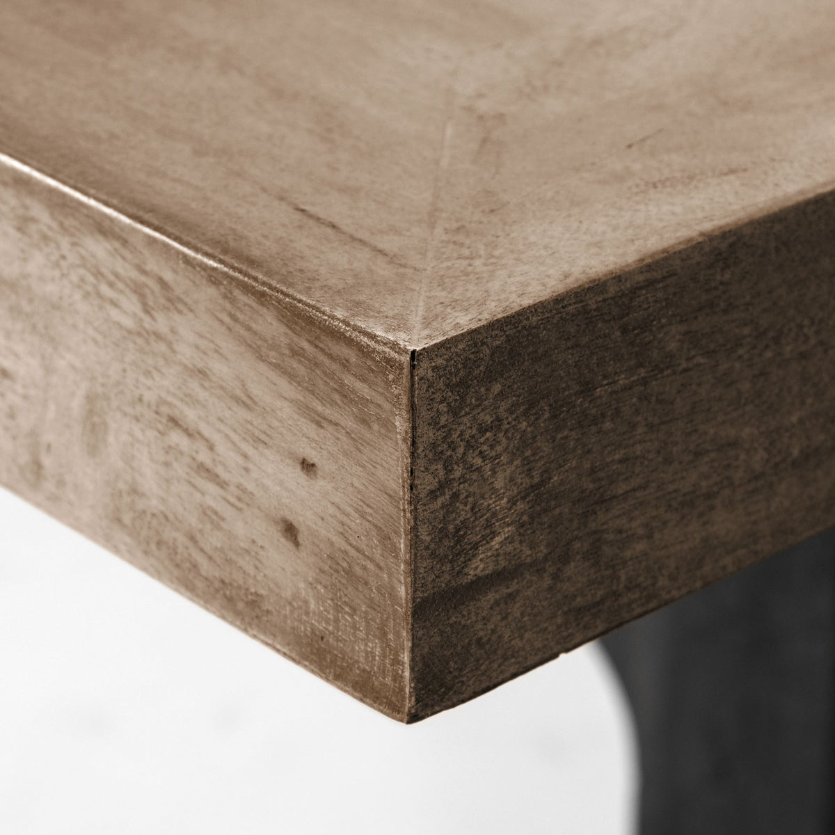 Araxi 95"L x 41"W Rectangular Trestle Dining Table | Modern | Brown Wood & Black Metal | Seats 4-Dining Tables-DECOROLALA