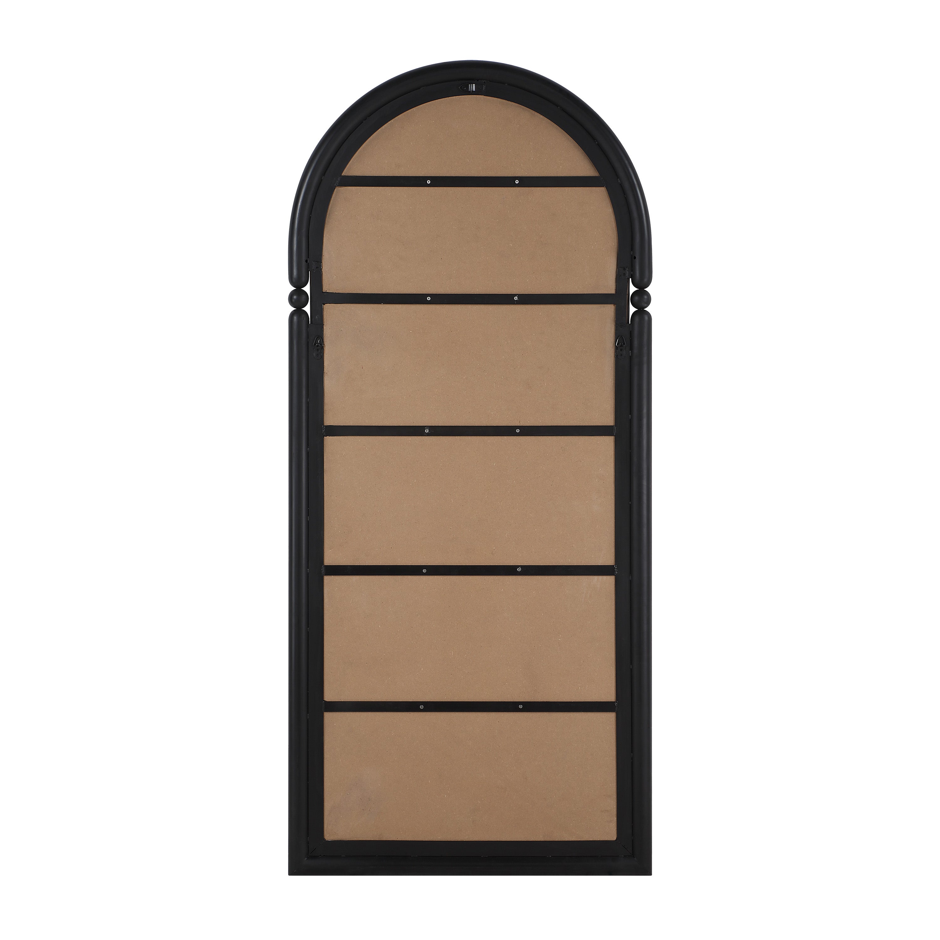 Arcade 76" H x 34" W Wall Mirror, Black-Leaner-DECOROLALA