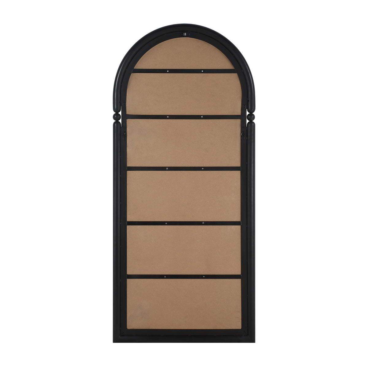 Arcade 76" H x 34" W Wall Mirror, Black-Leaner Mirrors-DECOROLALA