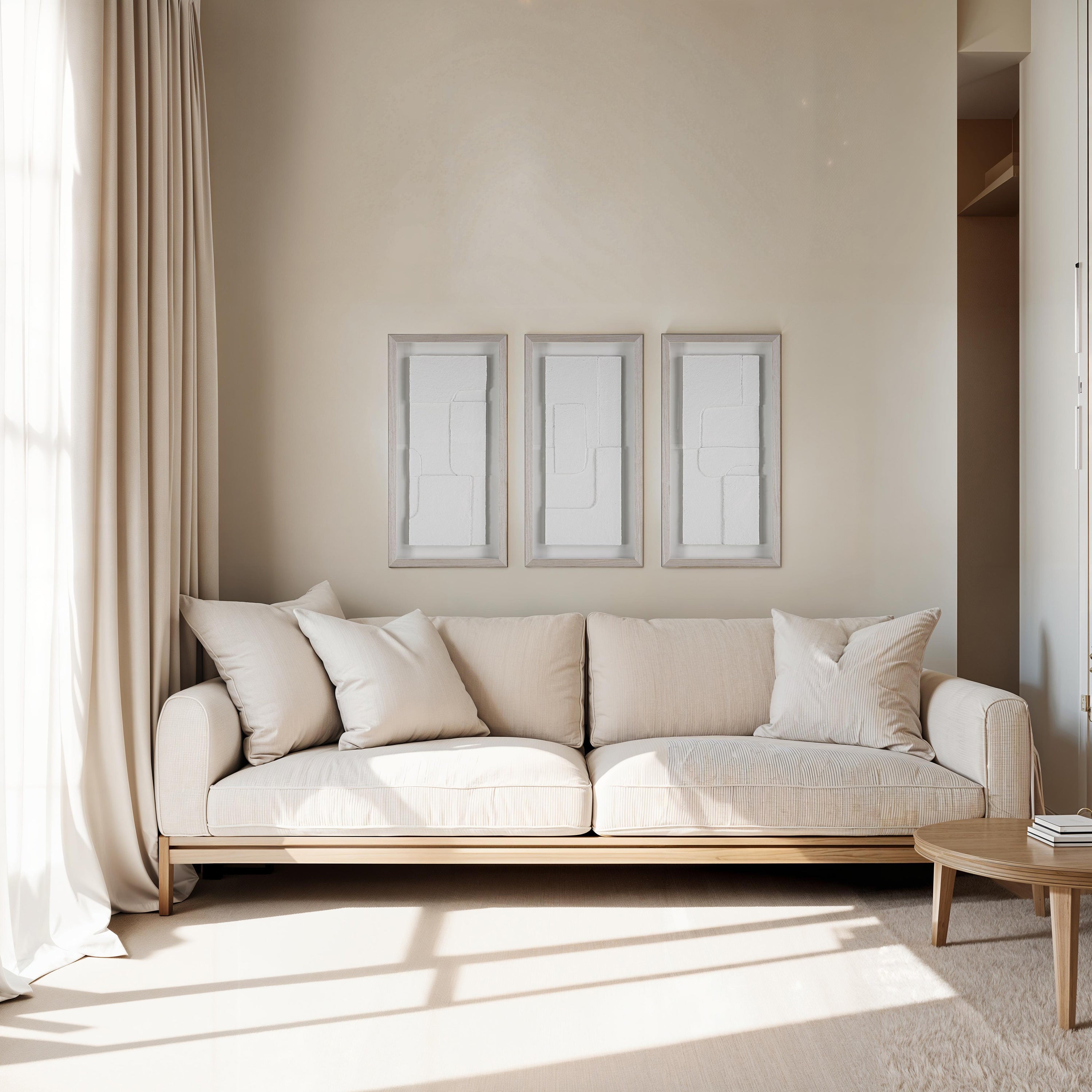 Arches 15.0" Wide Wall Decor, Printed Artwork (3 Piece Set)-Canvas Print-DECOROLALA