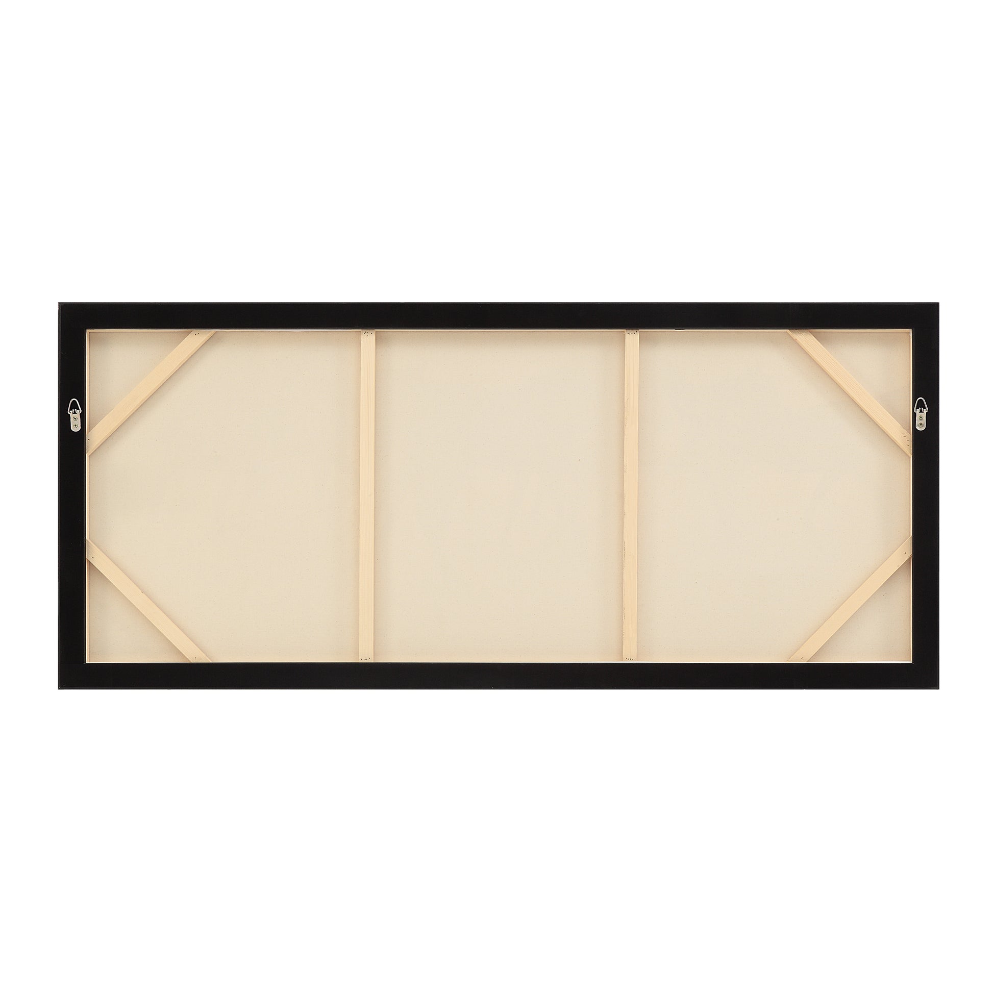 Ares 60" Wide Canvas Art with Wood Frame, Black-Canvas Art-DECOROLALA