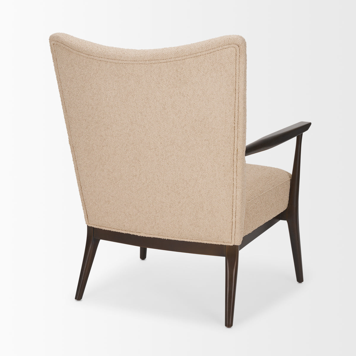 Argent Accent Chair - Beige Boucle-Accent Chairs-DECOROLALA