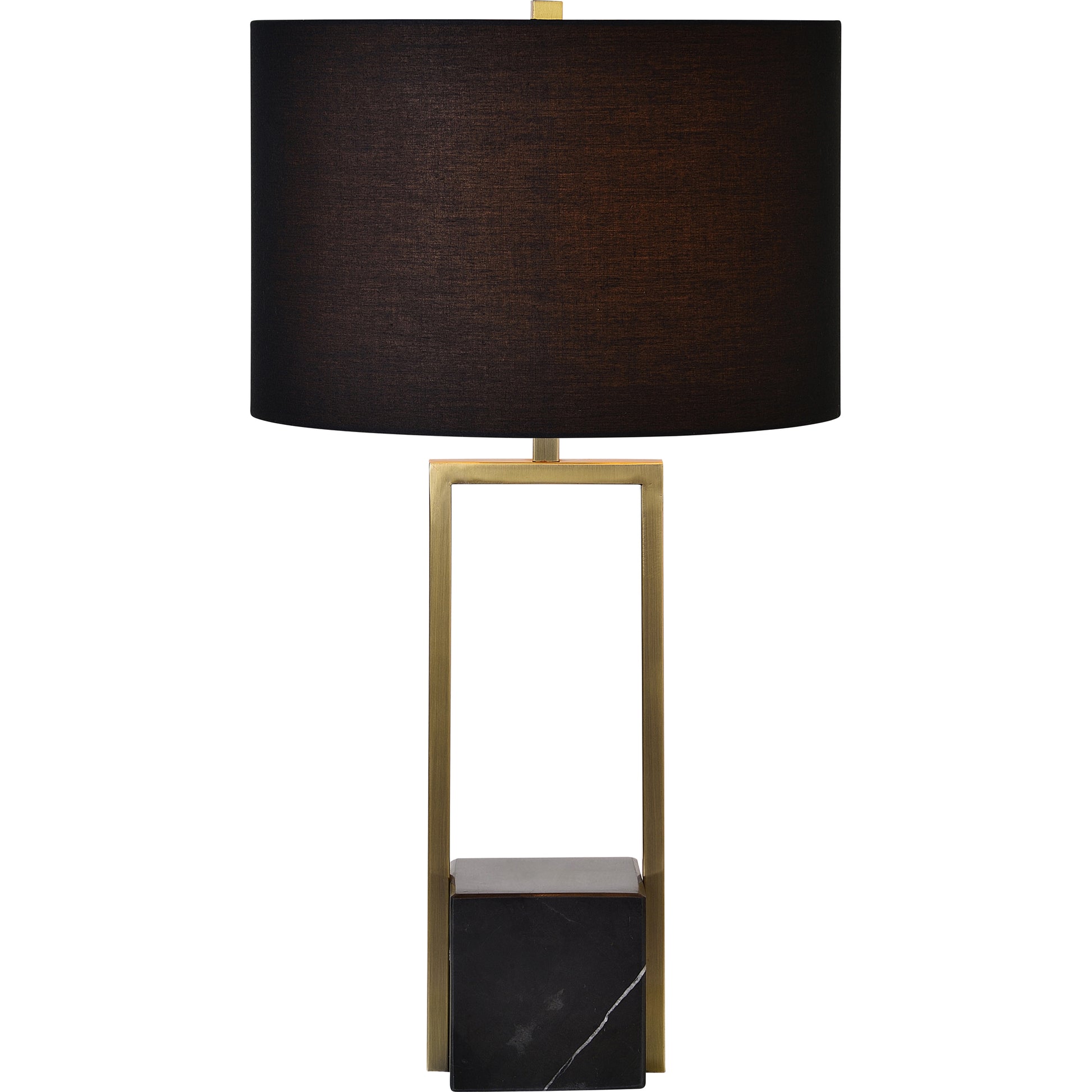 Arla 27.75" Table Lamp Antique Brass Marble-Table Lamp-DECOROLALA
