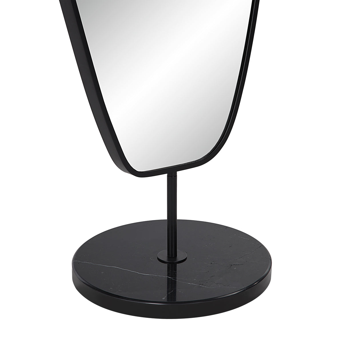 Arlon 70" Tall Irregular Mirror, Matte Black-Needs Review-DECOROLALA