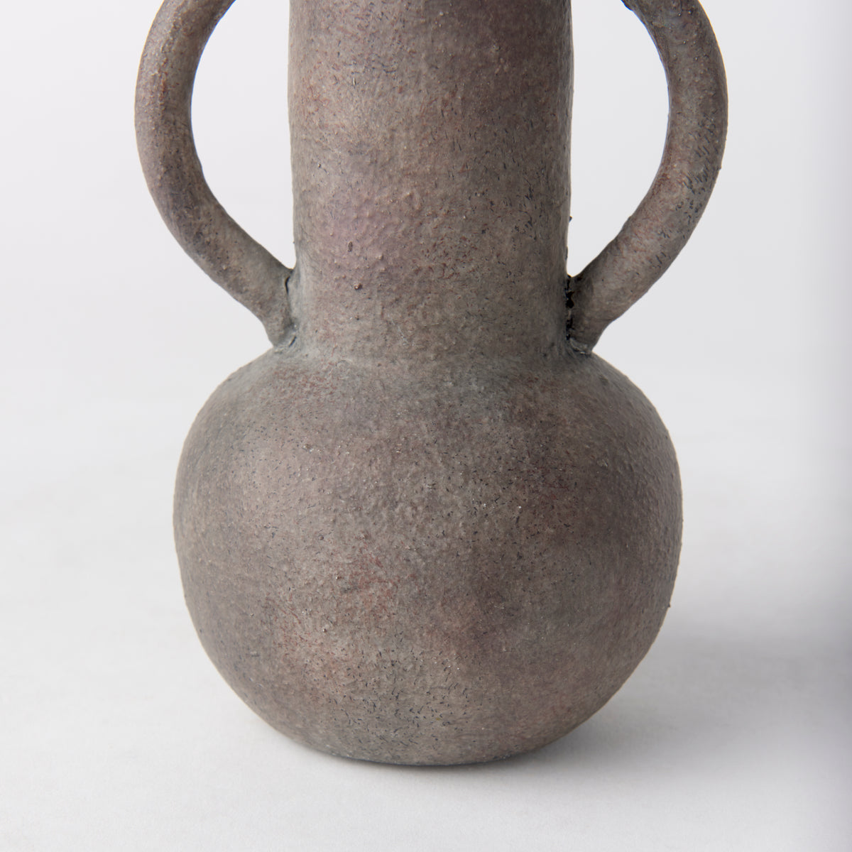 Armani 6.7H Brown-Gray Double Ear Vase-Vase-DECOROLALA